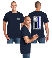 Thin Blue Line Reflective Tee - Dry Blend