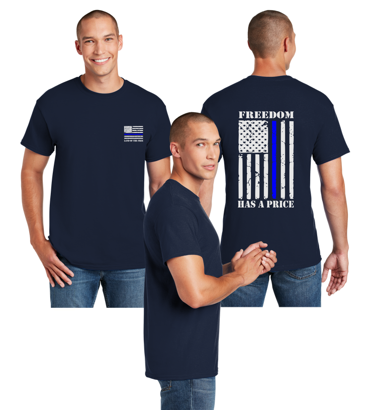 Thin Blue Line Reflective Tee - Dry Blend