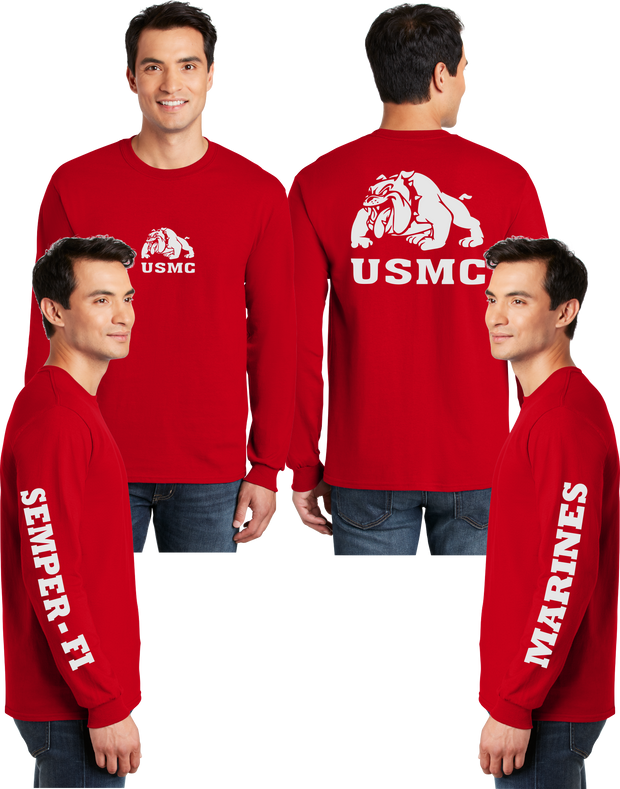 USMC Devil Dog Reflective Long Sleeve - Dry Blend