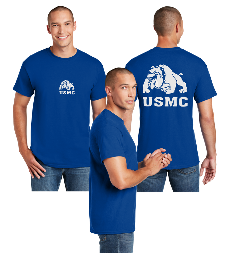 USMC Devil Dog Reflective Tee - 100% Cotton