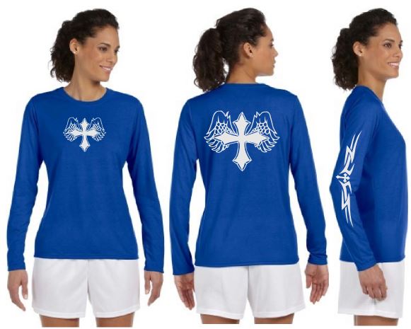 Wing Cross Reflective Long Sleeve - 100% Polyester