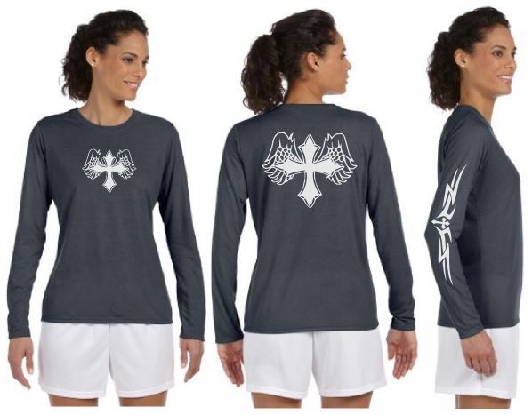 Wing Cross Reflective Long Sleeve - 100% Polyester