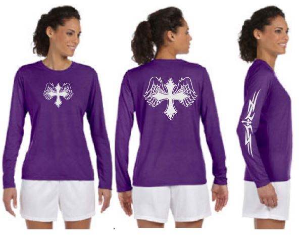 Wing Cross Reflective Long Sleeve - 100% Polyester