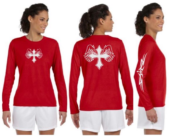 Wing Cross Reflective Long Sleeve - 100% Polyester