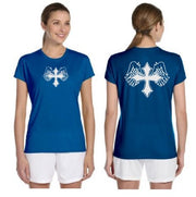 Wing Cross Reflective Tee - 100% Polyester