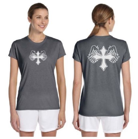 Wing Cross Reflective Tee - 100% Polyester