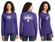 Wing Cross Reflective Long Sleeve - 100% Cotton