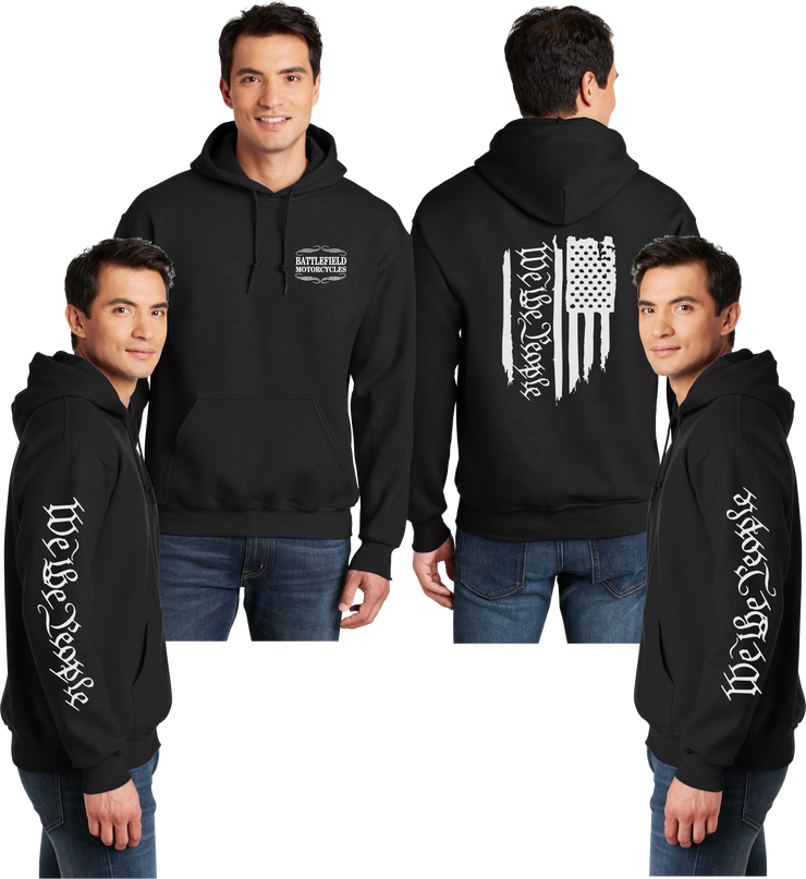 Battlefield We the People - Flag- Reflective Pullover Hoodie