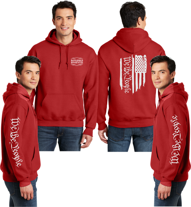 Battlefield We the People - Flag- Reflective Pullover Hoodie
