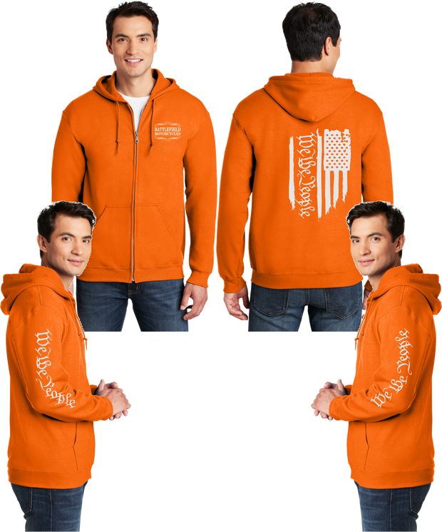 Battlefield We the People - Flag - Reflective Zippered Hoodie