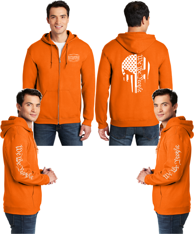Battlefield We the People - Punisher - Reflective Zippered Hoodie
