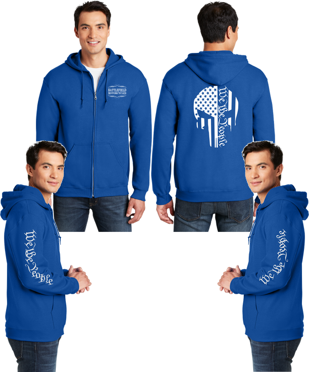 Battlefield We the People - Punisher - Reflective Zippered Hoodie