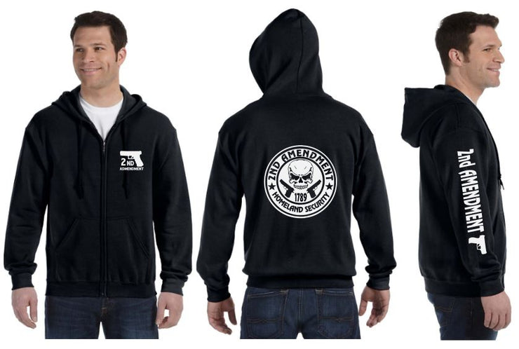 2nd Amendment Reflective Hoodie - Zippered