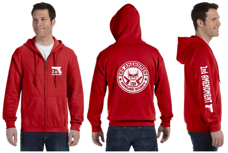 2nd Amendment Reflective Hoodie - Zippered