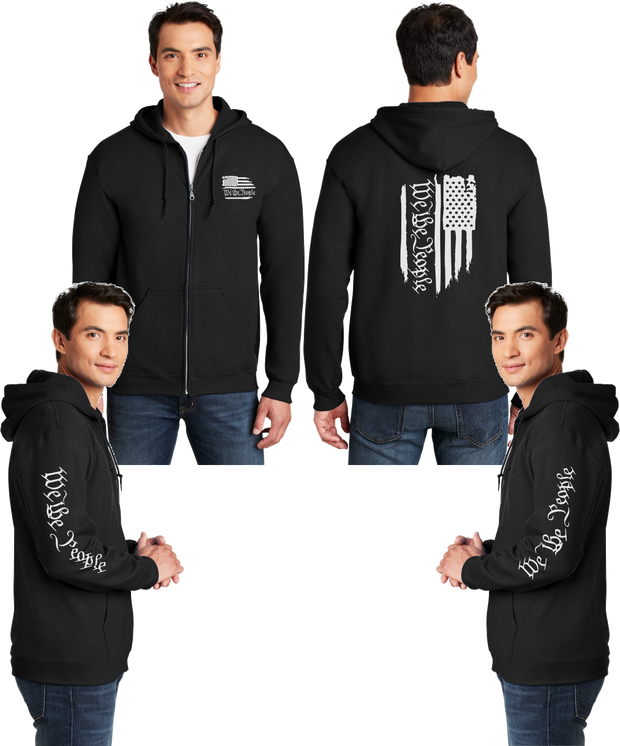 We The People Reflective Hoodie - Zippered